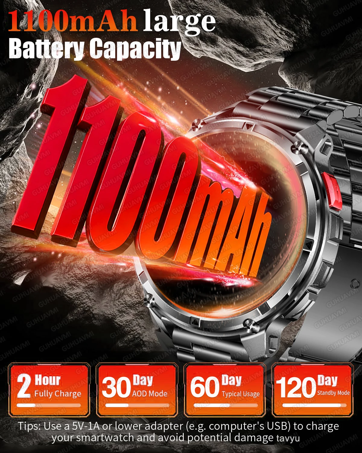 New Outdoor Men Smartwatch Blu - đánh giá và giá Smartwatch Custom