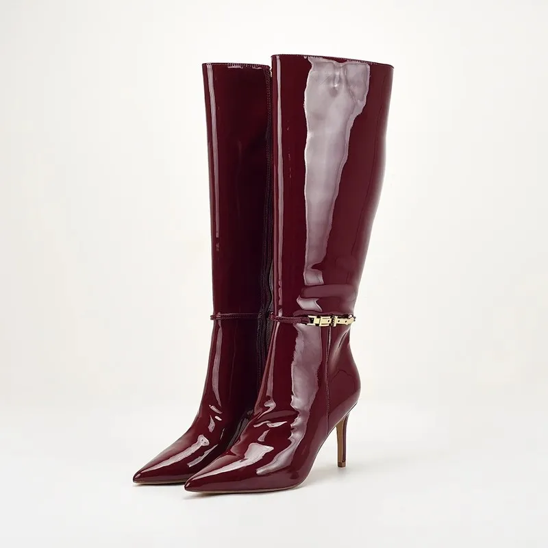 Pointed Toe Stiletto High Heel - đánh giá và giá Leather Classic Strap
