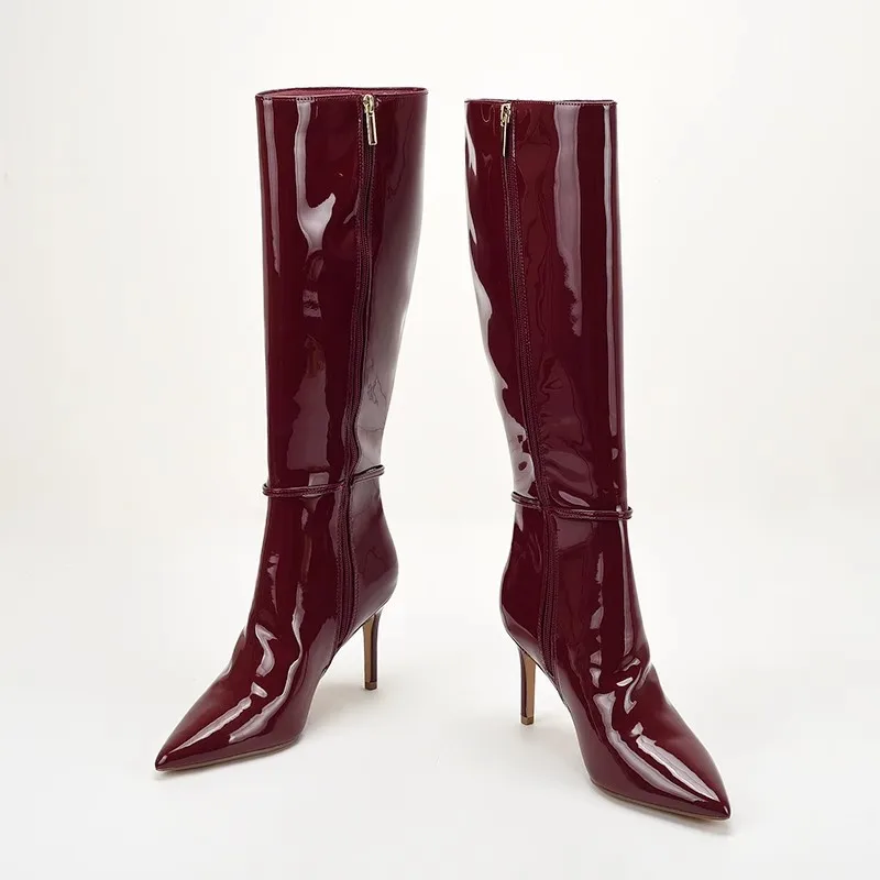Pointed Toe Stiletto High Heel - đánh giá và giá Leather Classic Strap