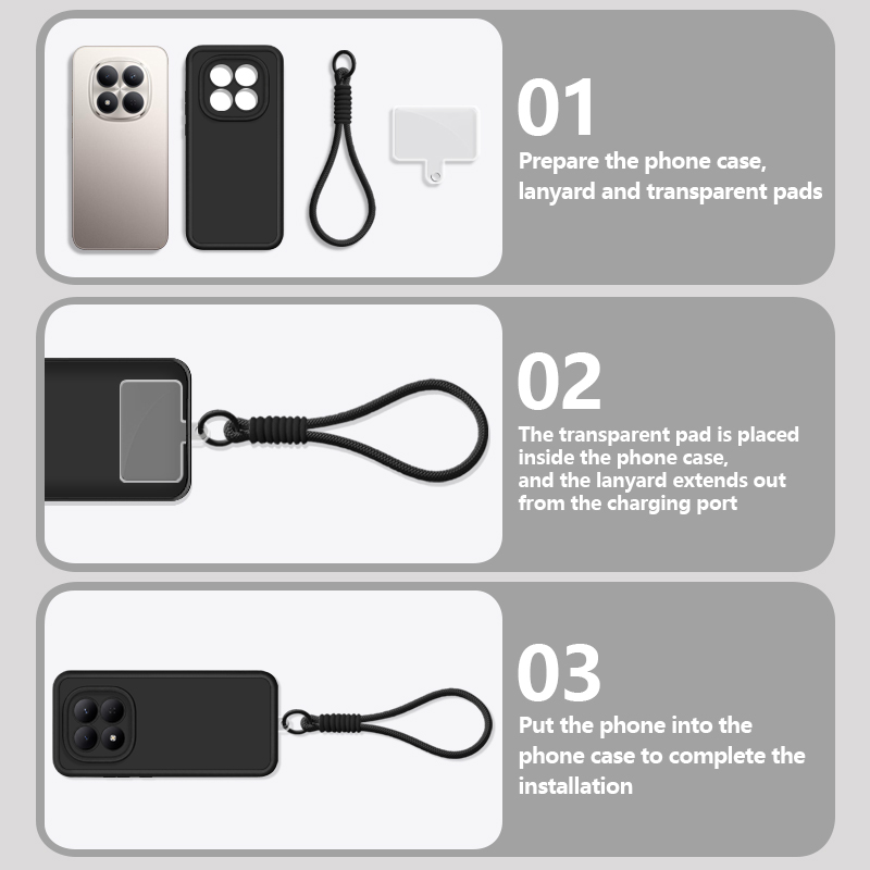Soft TPU Lanyard Phone Case Fo - đánh giá và giá Xiaomi Redmi Note 13